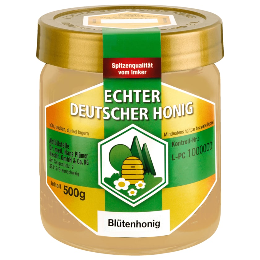 Bihophar Echter Deutscher Honig Blütenhonig 500g